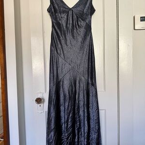 Metallic navy blue Ralph Lauren dress